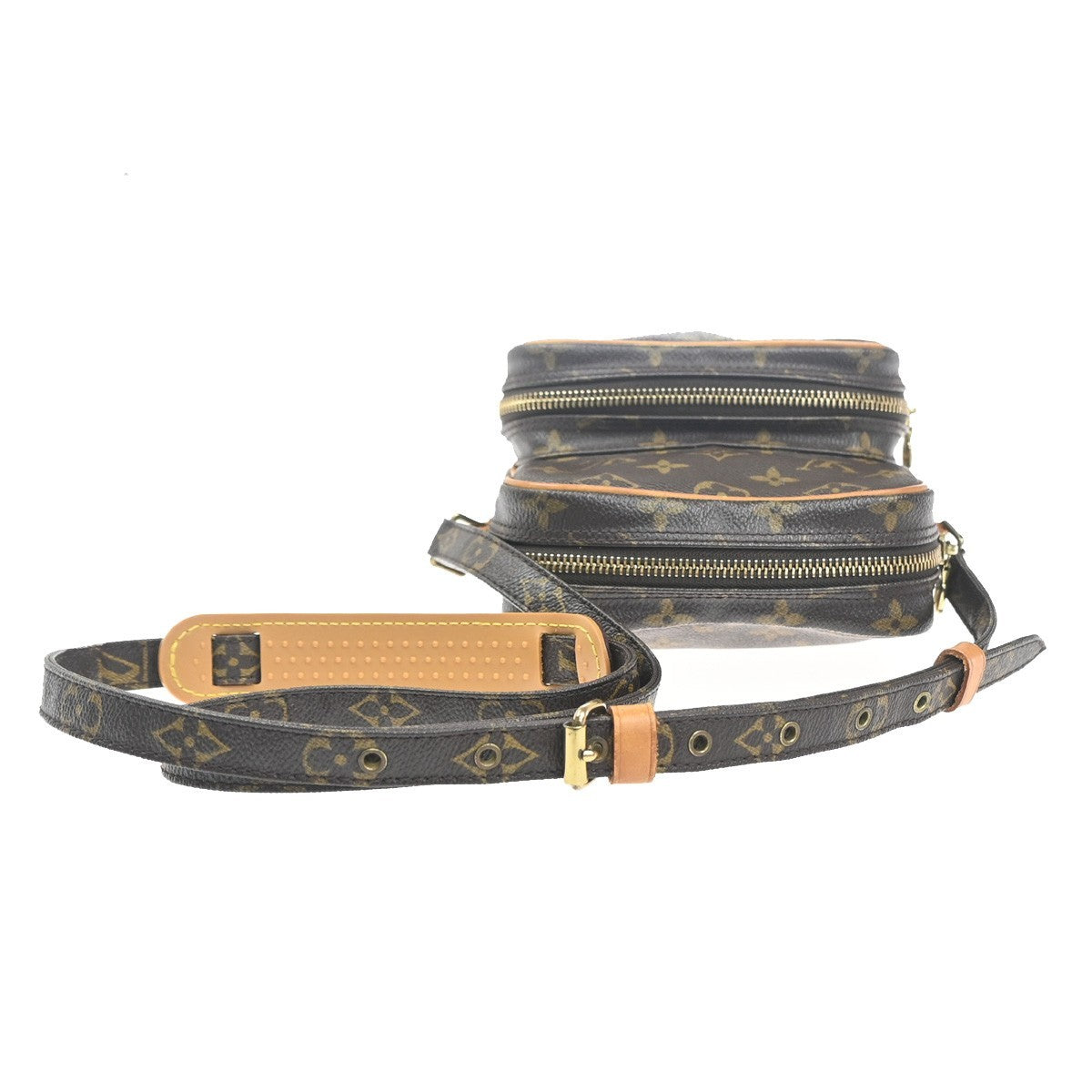 Louis Vuitton Amazone Bag Monogram Canvas Brown Canvas Shoulder Bag Bag (Pre-Owned)