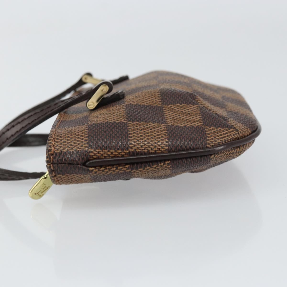 Louis Vuitton Manosque Pochette Damier Brown Canvas Clutche & Pouche Bag (Pre-Owned)