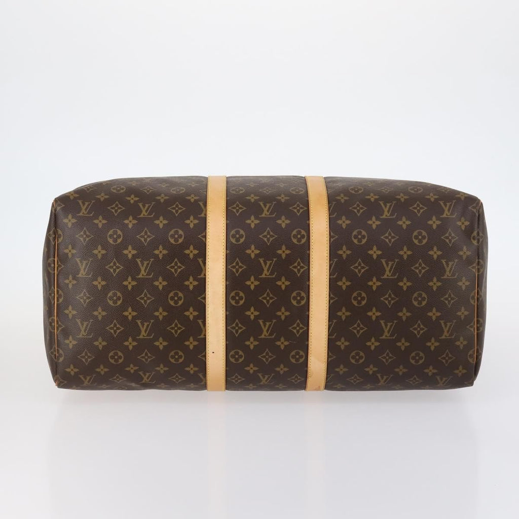 Louis Vuitton Keepall Bandouliere Bag Monogram Canvas Brown Canvas Bag (Pre-Owned)