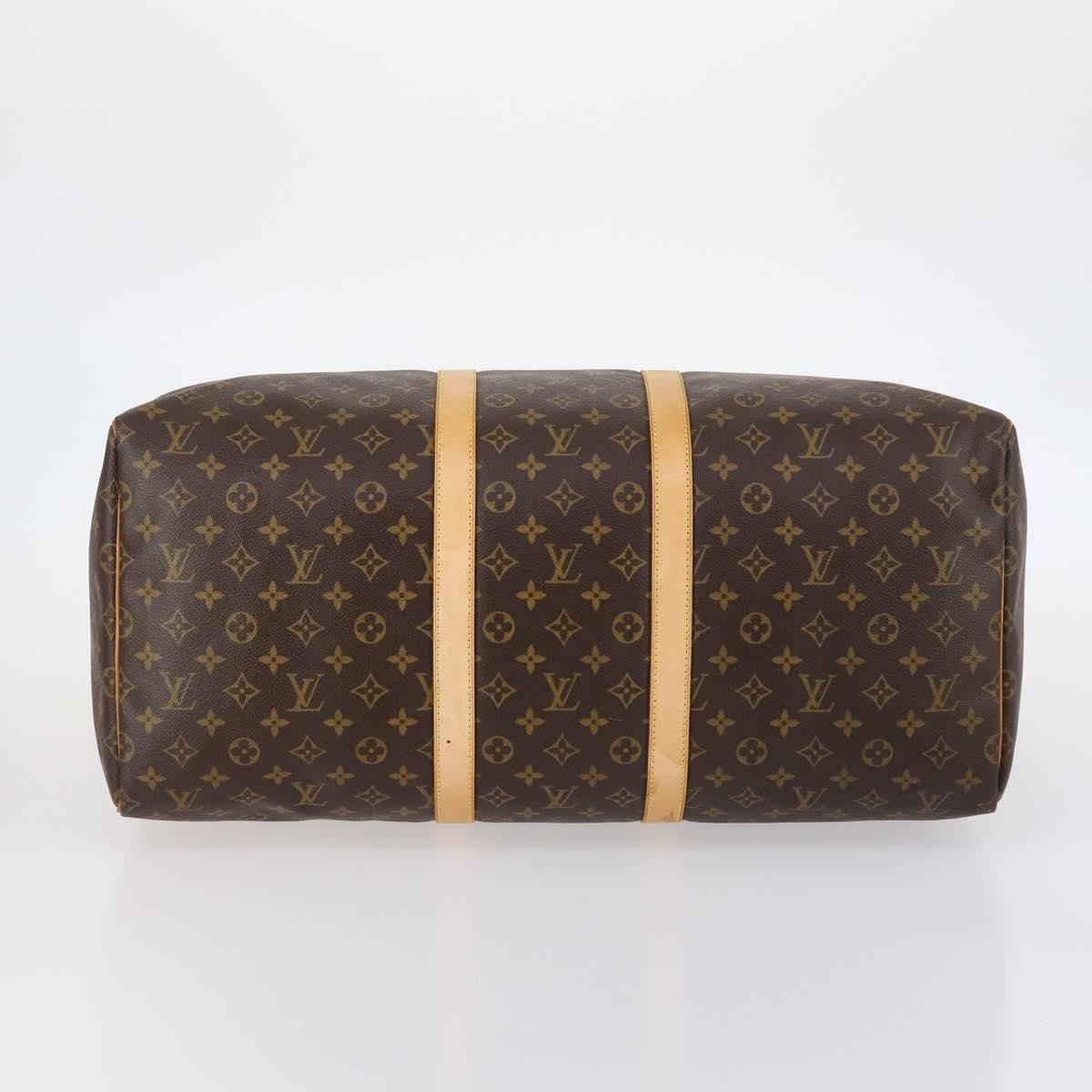 Louis Vuitton Keepall Bandouliere Bag Monogram Canvas Brown Canvas Bag (Pre-Owned)