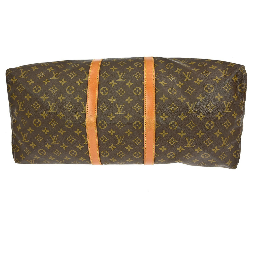 Louis Vuitton Keepall Bag Monogram Canvas Brown Canvas Travel Bag Bag (Pre-Owned)