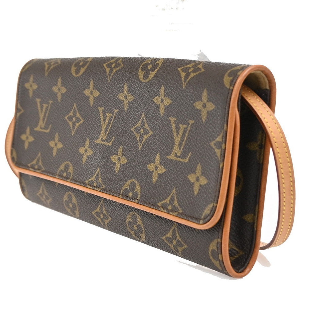 Louis Vuitton Twin Handbag Monogram Canvas Brown Canvas Clutche & Pouche Bag (Pre-Owned)