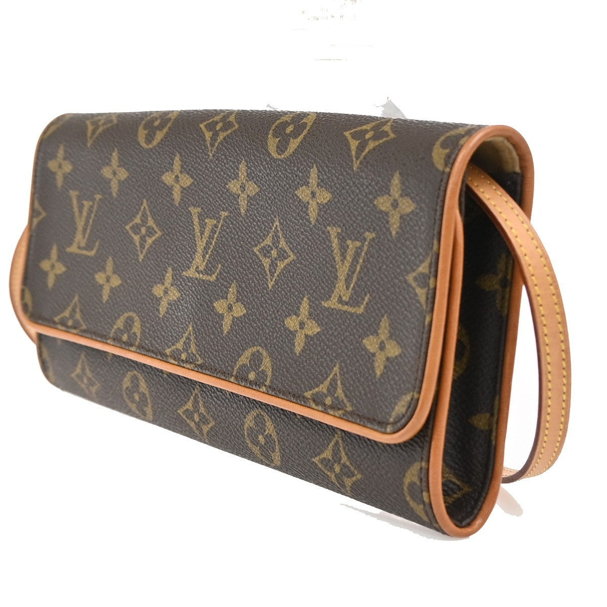 Louis Vuitton Twin Handbag Monogram Canvas Brown Canvas Clutche & Pouche Bag (Pre-Owned)
