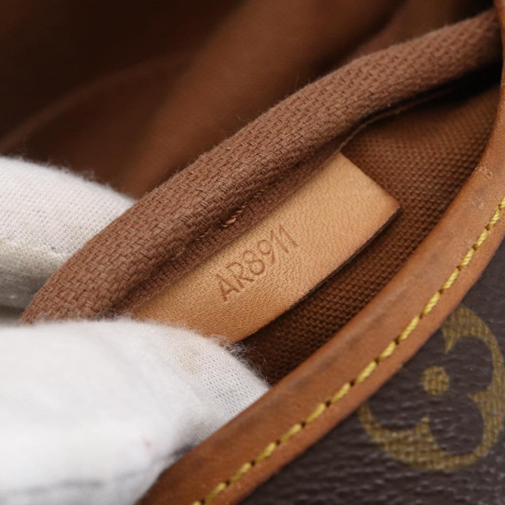 Louis Vuitton Saumur Handbag Monogram Canvas Brown Canvas Shoulder Bag Bag (Pre-Owned)