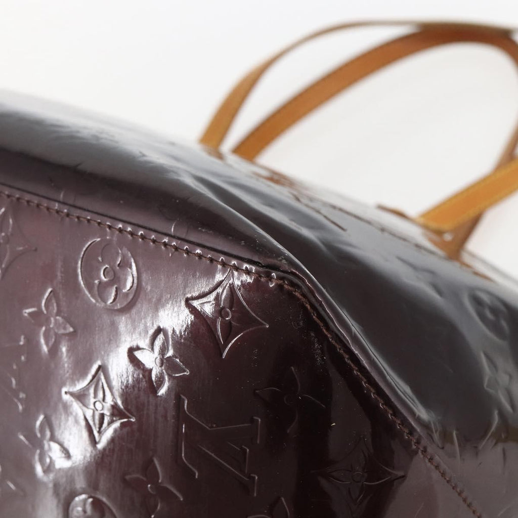 Louis Vuitton Bellevue Handbag Monogram Vernis Burgundy Patent_Leather Tote Bag Bag (Pre-Owned)