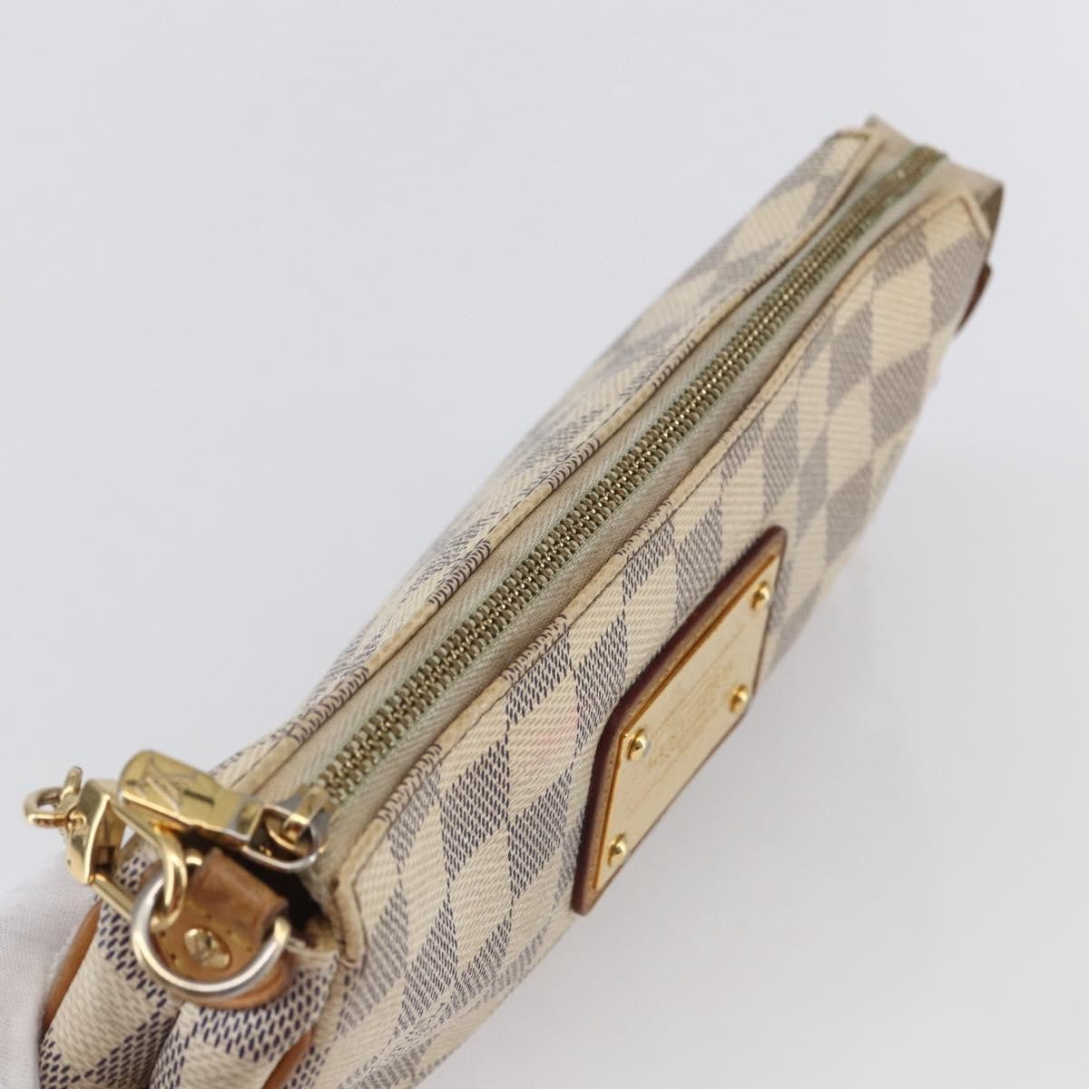 Louis Vuitton Eva Handbag Damier Beige Canvas Bag (Pre-Owned)