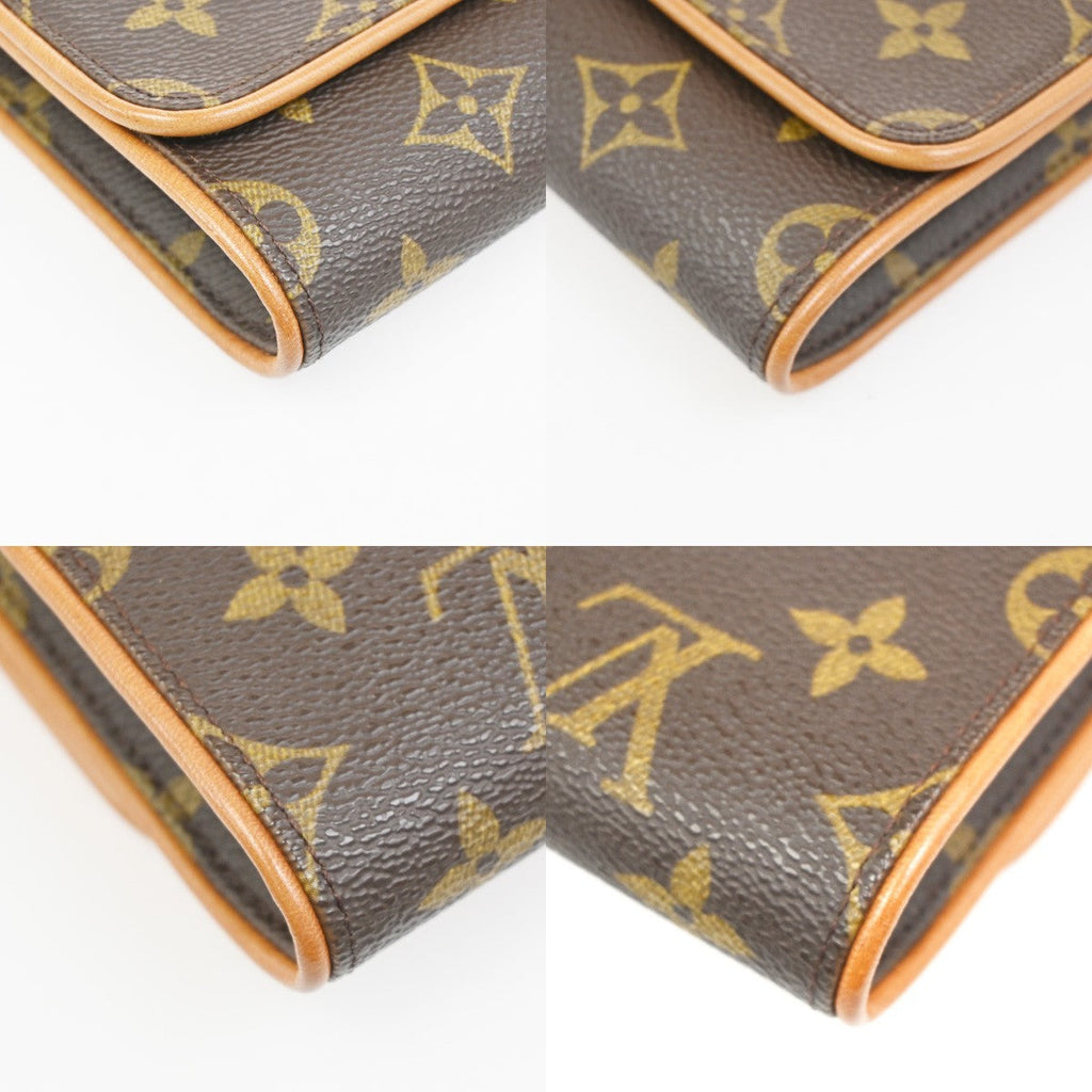 Louis Vuitton Twin Handbag Monogram Canvas Brown Canvas Clutche & Pouche Bag (Pre-Owned)