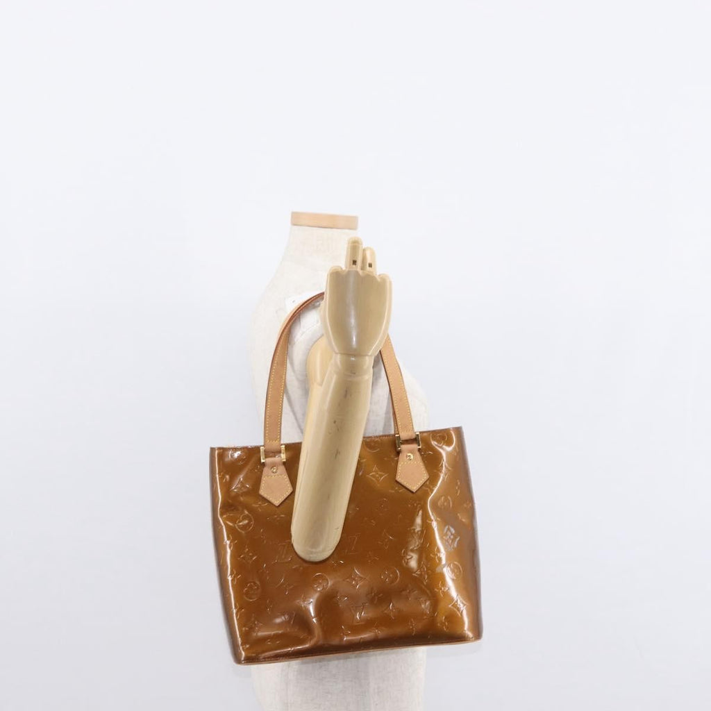Louis Vuitton Houston Handbag Monogram Vernis Brown Patent_Leather Handbag (Pre-Owned)