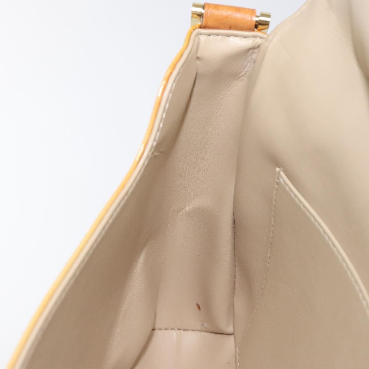 Louis Vuitton Thompson Street Handbag Monogram Vernis Beige Patent_Leather Bag (Pre-Owned)
