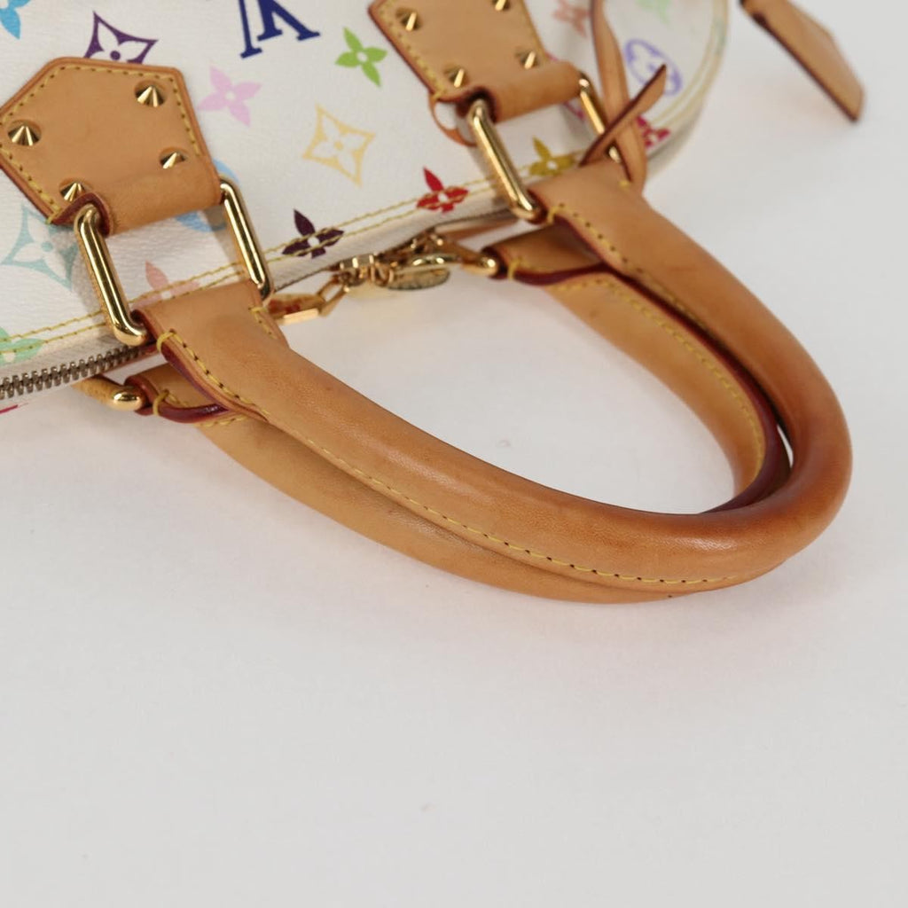 Louis Vuitton Alma Handbag Monogram Multicolor White Canvas Bag (Pre-Owned)