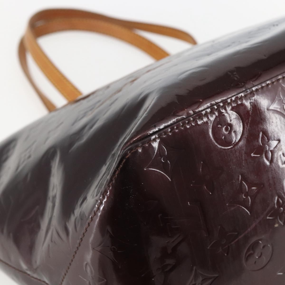 Louis Vuitton Bellevue Handbag Monogram Vernis Burgundy Patent_Leather Tote Bag Bag (Pre-Owned)