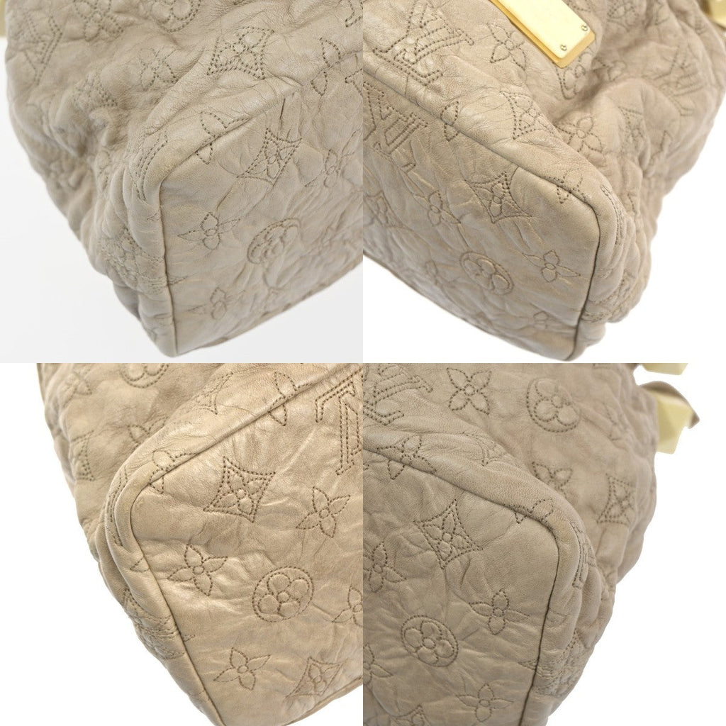 Louis Vuitton Olympe Stratus Handbag Limited Edition Monogram Lambskin Beige Leather Shoulder Bag Bag (Pre-Owned)