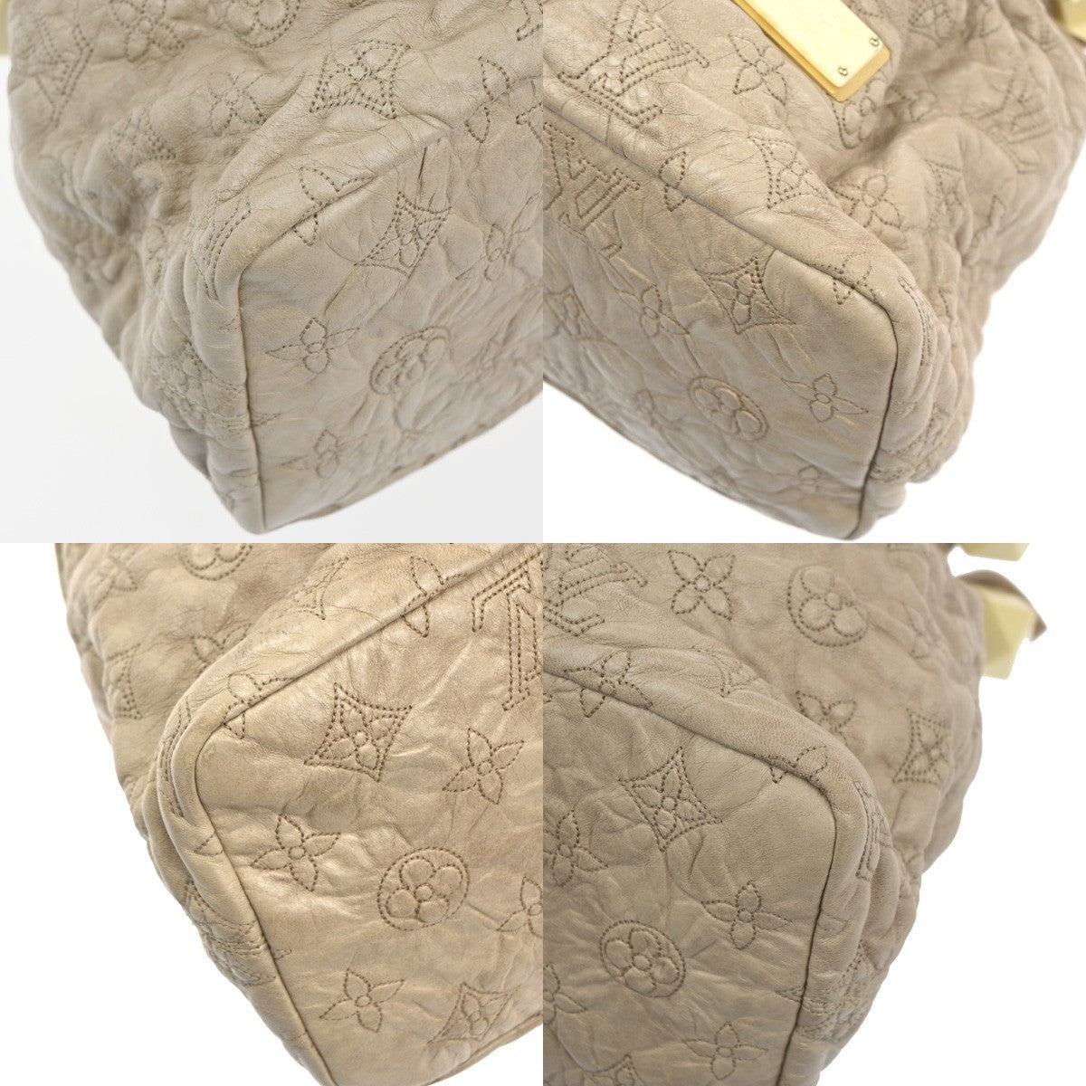 Louis Vuitton Olympe Stratus Handbag Limited Edition Monogram Lambskin Beige Leather Shoulder Bag Bag (Pre-Owned)