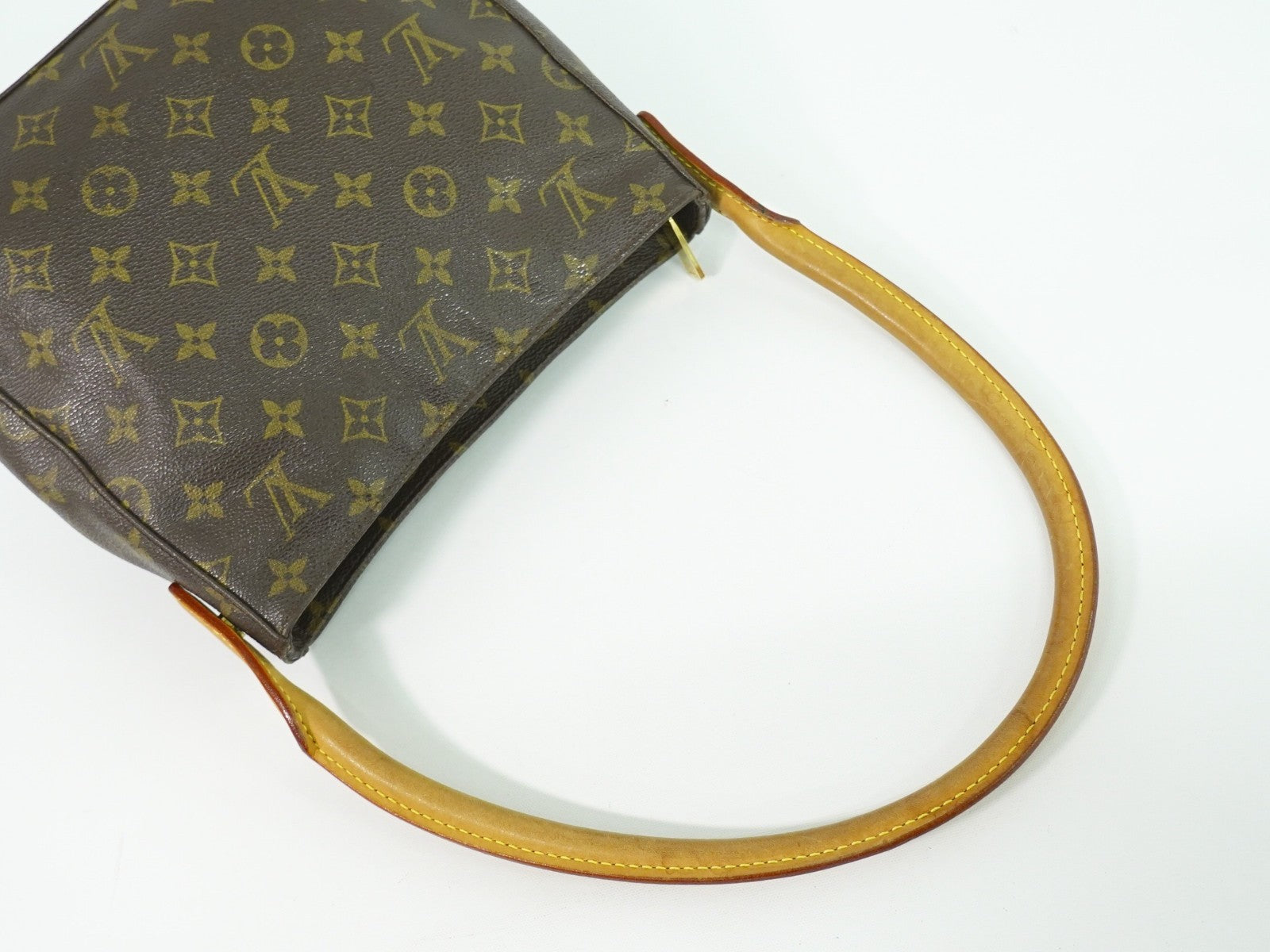 Louis Vuitton Monogram Looping Handbag Monogram Canvas Brown Canvas Shoulder Bag Bag (Pre-Owned)