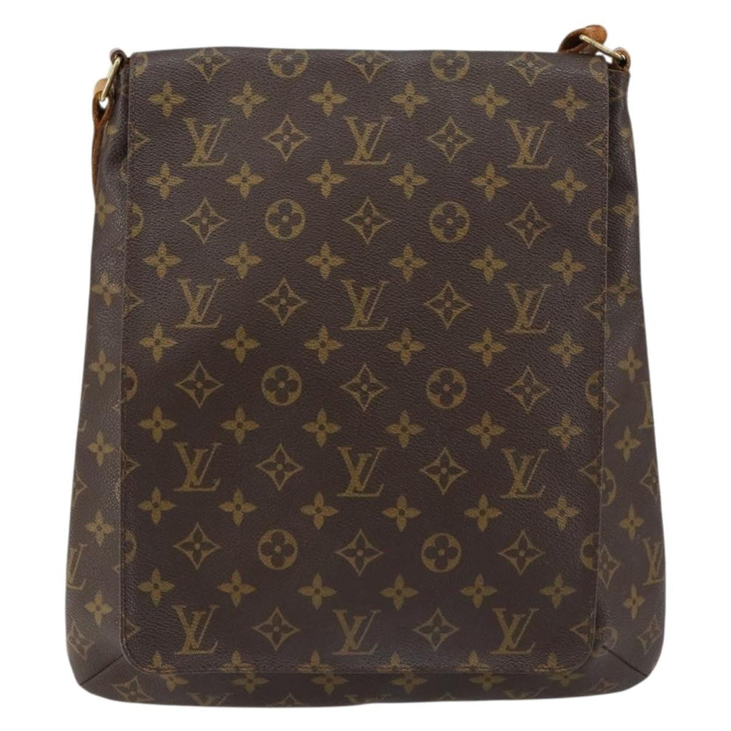 Louis Vuitton Musette Handbag Monogram Canvas Brown Canvas Shoulder Bag Bag (Pre-Owned)