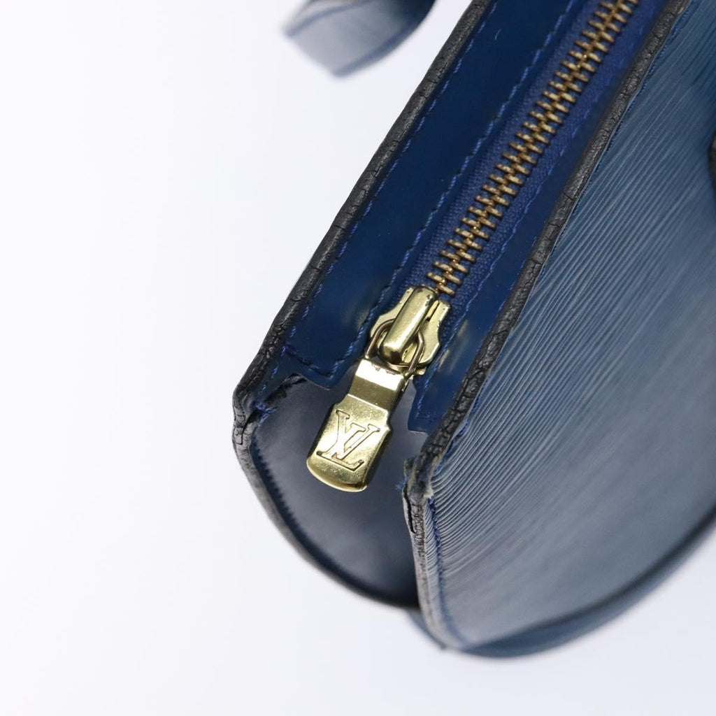 Louis Vuitton Saint Jacques Handbag Epi Leather Blue Leather Shoulder Bag Bag (Pre-Owned)