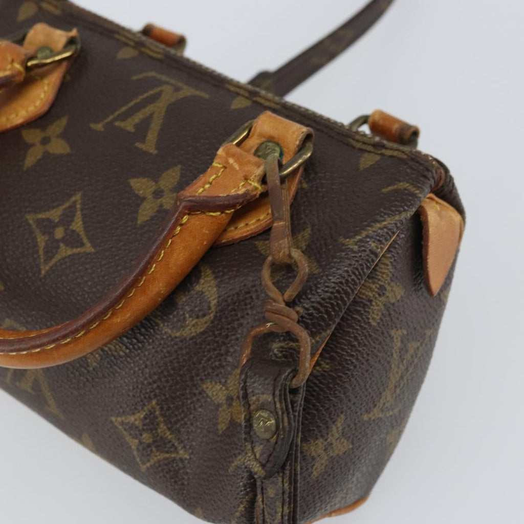 Louis Vuitton Speedy Mini Hl Handbag Monogram Canvas Brown Canvas Handbag (Pre-Owned)