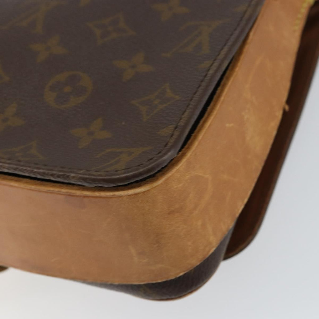 Louis Vuitton Cartouchiere Handbag Monogram Canvas Brown Canvas Shoulder Bag Bag (Pre-Owned)