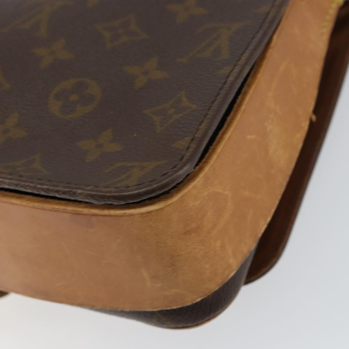 Louis Vuitton Cartouchiere Handbag Monogram Canvas Brown Canvas Shoulder Bag Bag (Pre-Owned)