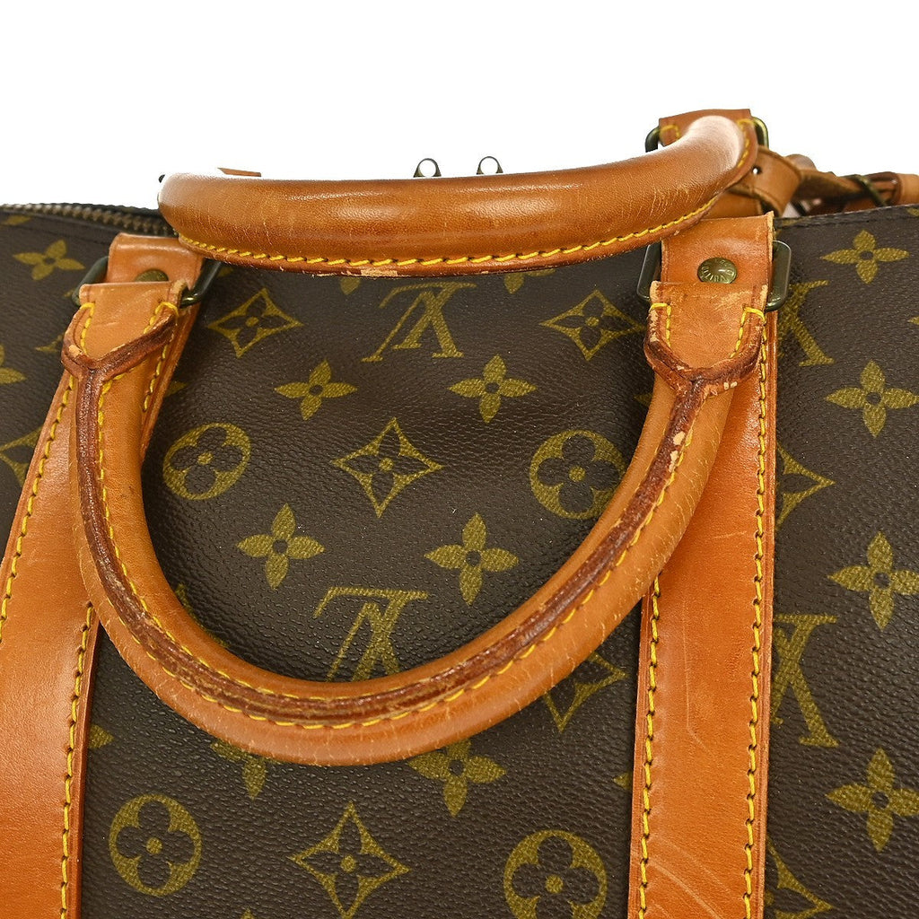 Louis Vuitton Keepall Bag Monogram Canvas Brown Canvas Travel Bag Bag (Pre-Owned)