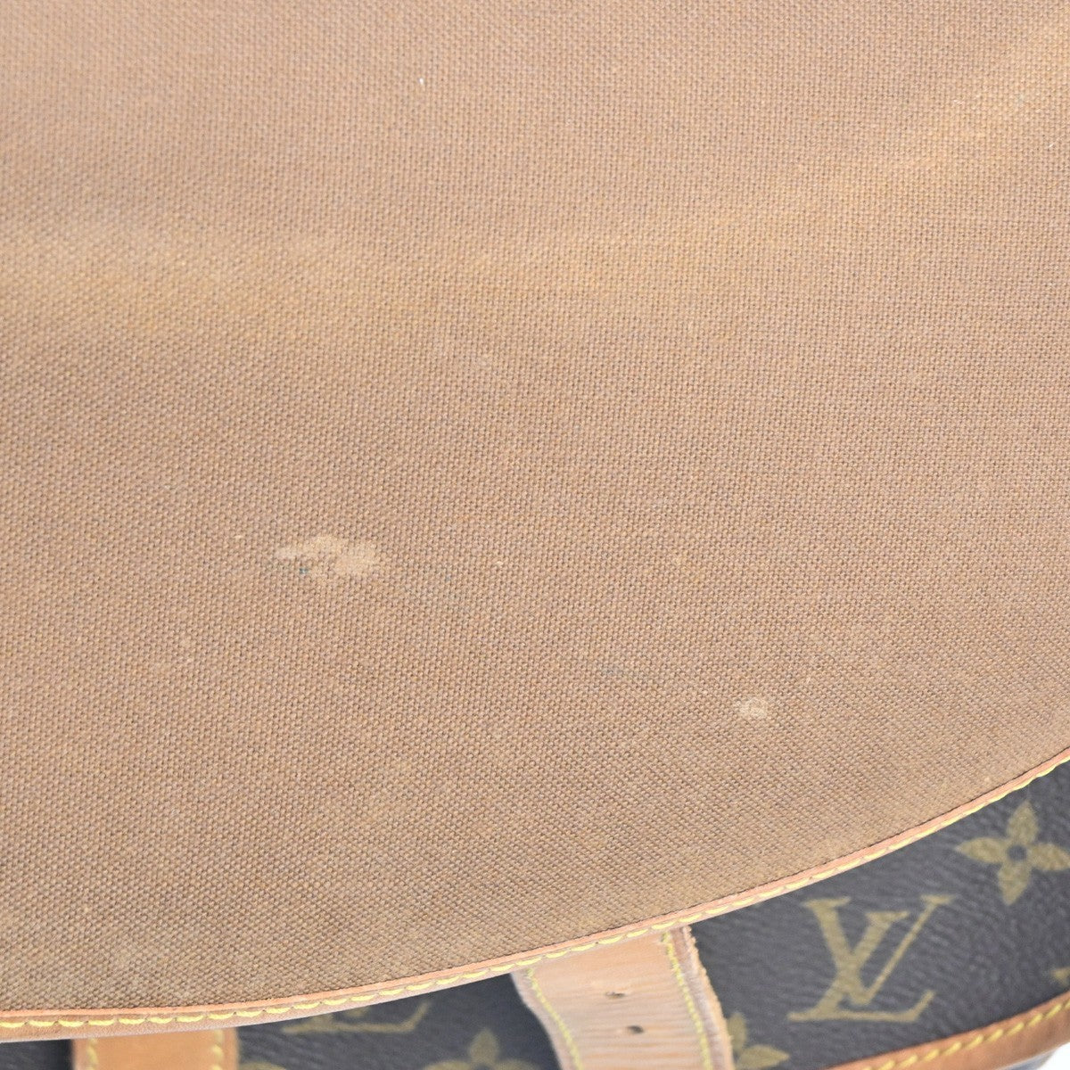 Louis Vuitton Saumur Handbag Monogram Canvas Brown Canvas Shoulder Bag Bag (Pre-Owned)