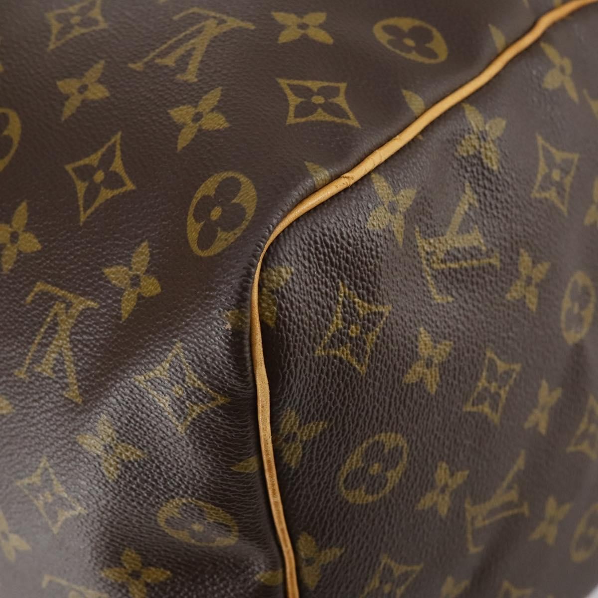 Louis Vuitton Keepall Bag Monogram Canvas Brown Canvas Travel Bag Bag (Pre-Owned)