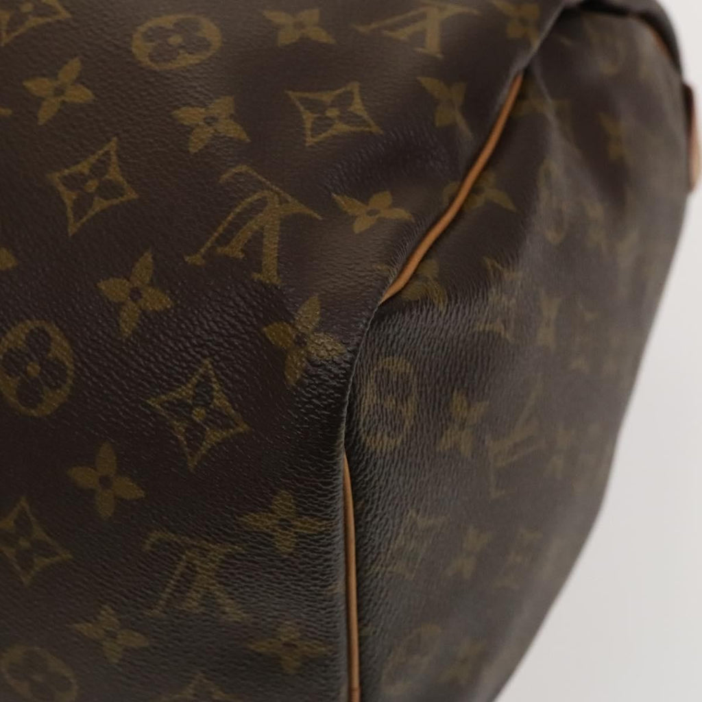 Louis Vuitton Keepall Bag Monogram Canvas Brown Canvas Bag (Pre-Owned)