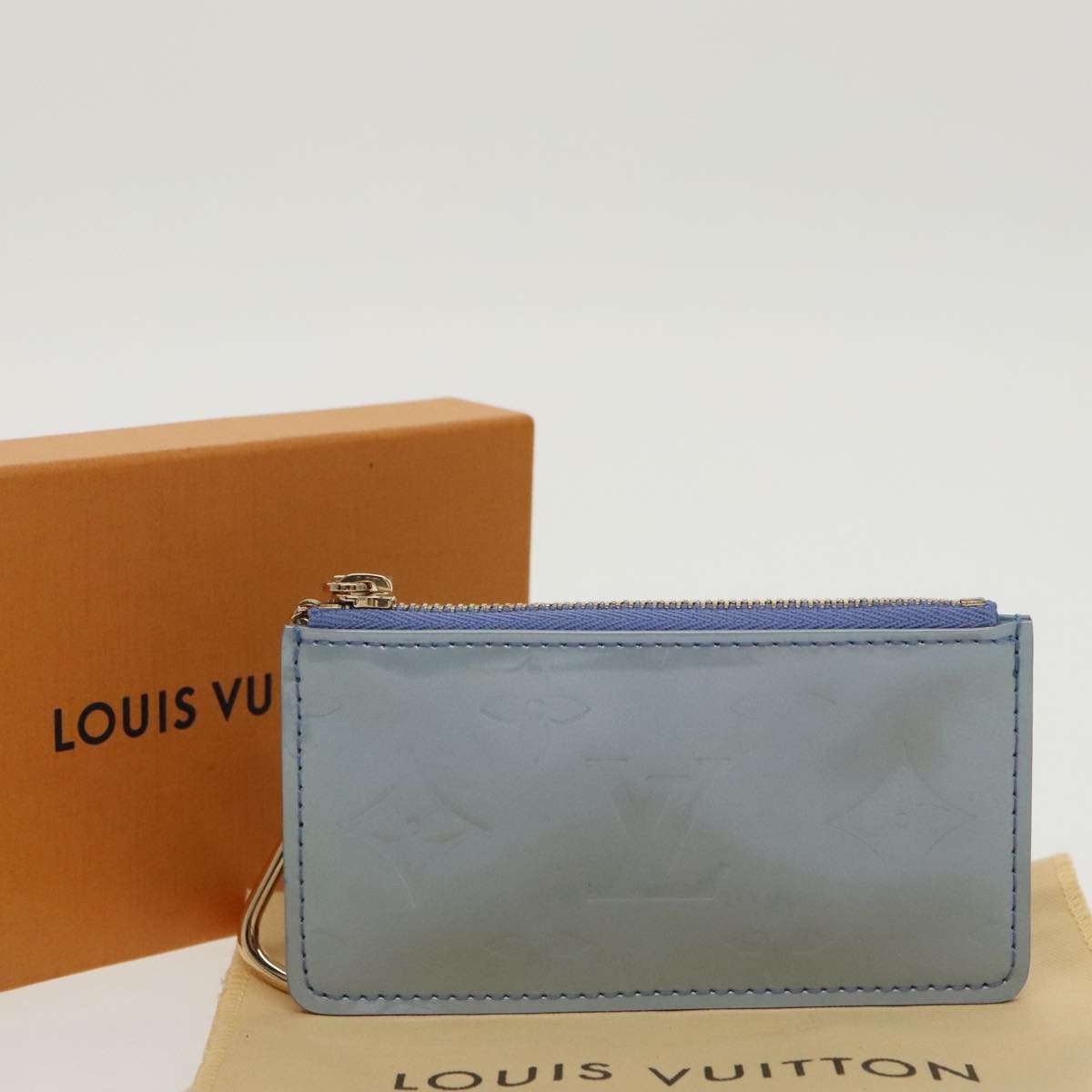 Louis Vuitton Pochette Clés Nm Monogram Vernis Patent Leather Purple Patent_Leather Wallets Accessory (Pre-Owned)