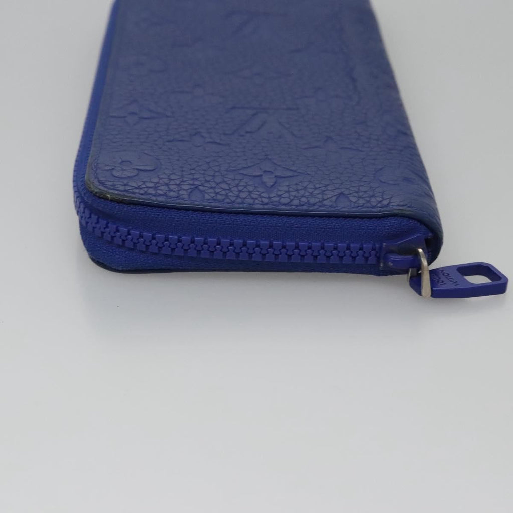 Louis Vuitton Portefeuille Zippy Monogramme Empreinte Monogramme Empreinte Blue Leather Wallets Accessory (Pre-Owned)