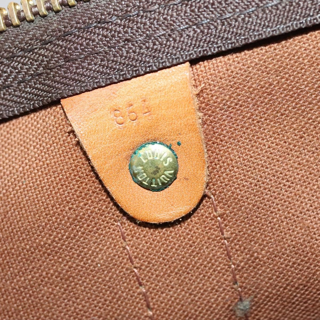 Louis Vuitton Keepall Bag Monogram Canvas Brown Canvas Bag (Pre-Owned)