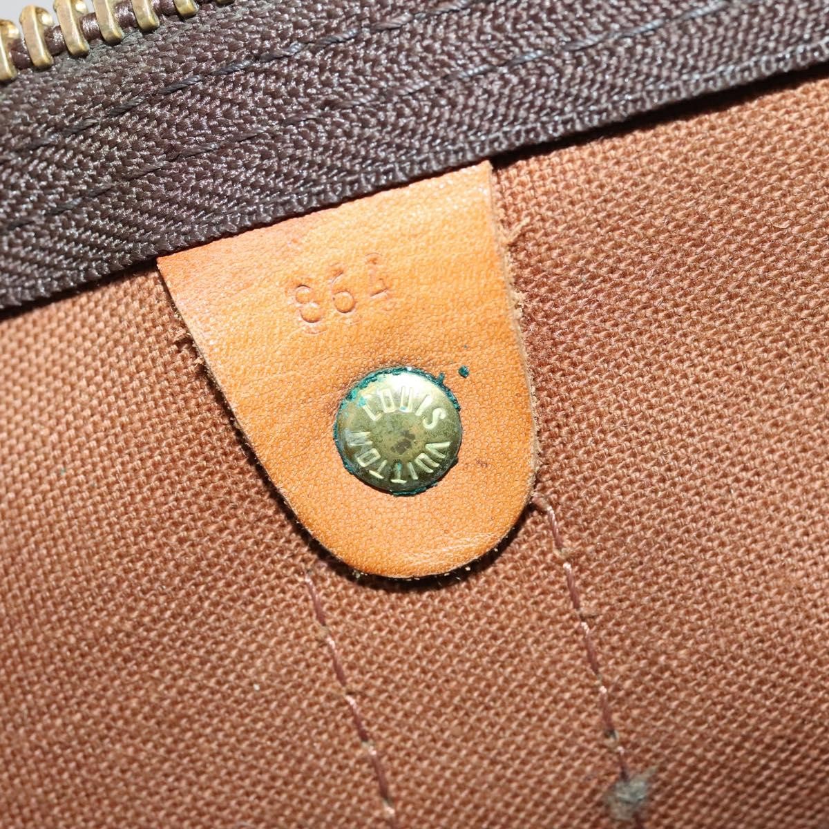 Louis Vuitton Keepall Bag Monogram Canvas Brown Canvas Bag (Pre-Owned)
