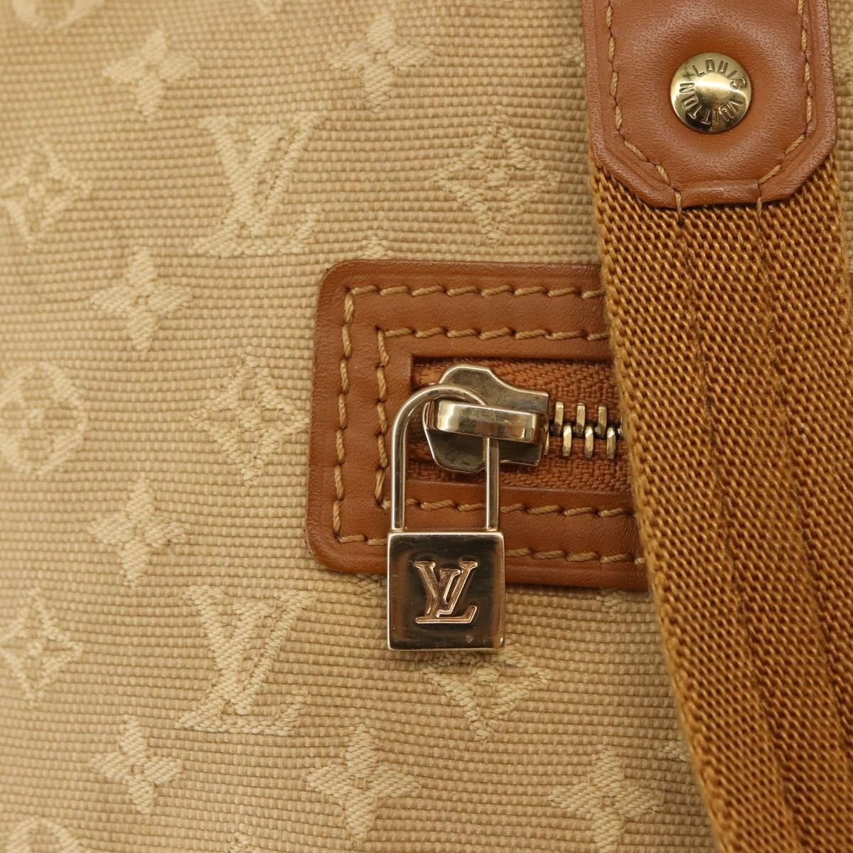Louis Vuitton Lucille Handbag Mini Lin Beige Canvas Tote Bag Bag (Pre-Owned)