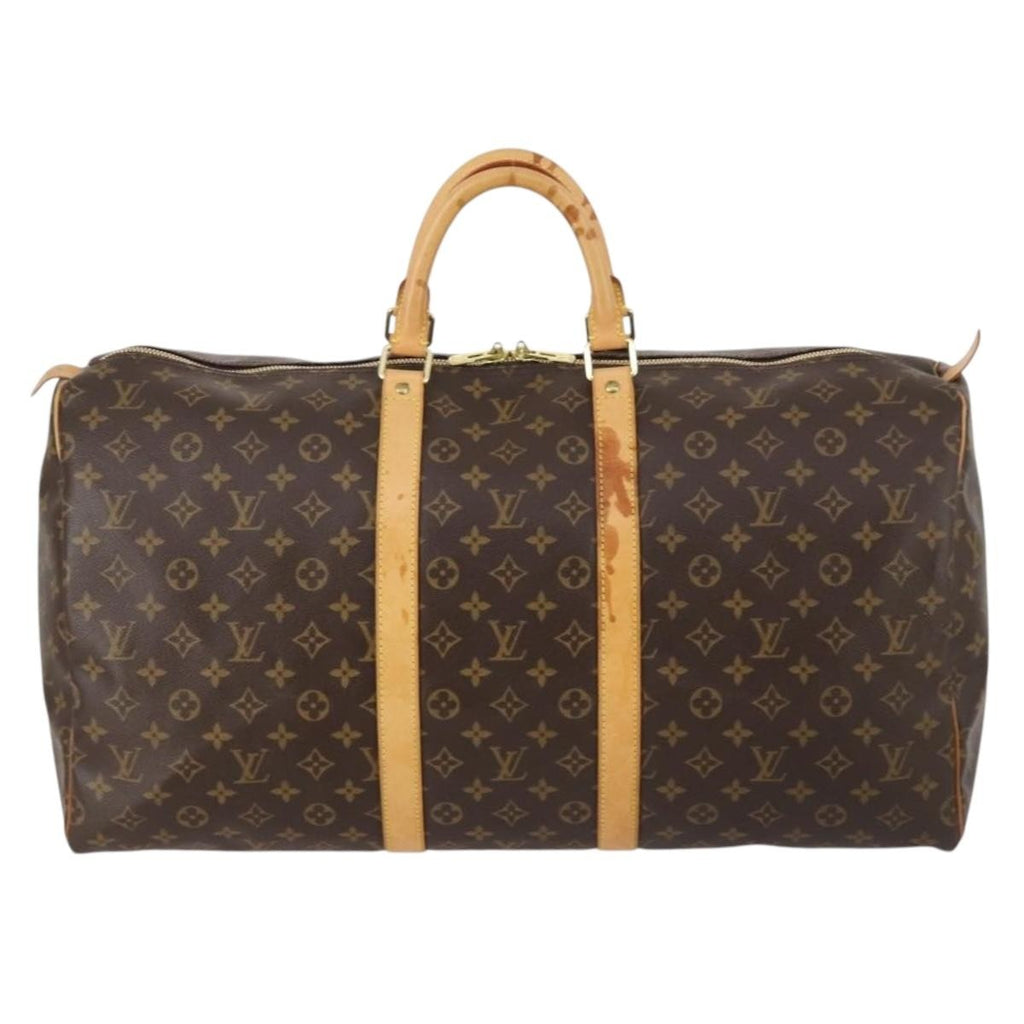 Louis Vuitton Keepall Bandouliere Bag Monogram Canvas Brown Canvas Bag (Pre-Owned)