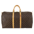 Louis Vuitton Keepall Bandouliere Bag Monogram Canvas Brown Canvas Bag (Pre-Owned)
