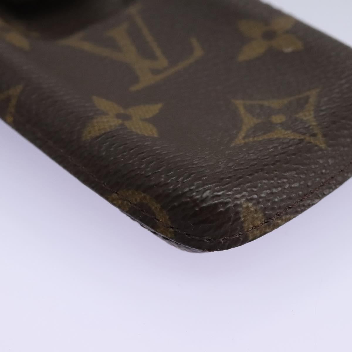 Louis Vuitton Étui Téléphone Monogram Canvas Brown Canvas Tech Accessory Accessory (Pre-Owned)