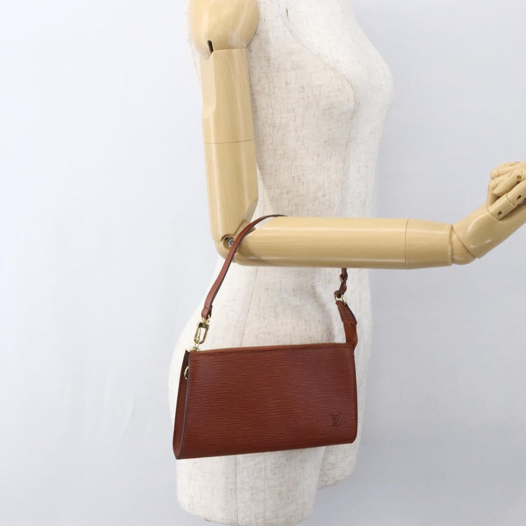Louis Vuitton Pochette Accessoires Epi Leather Brown Leather Clutche & Pouche Bag (Pre-Owned)