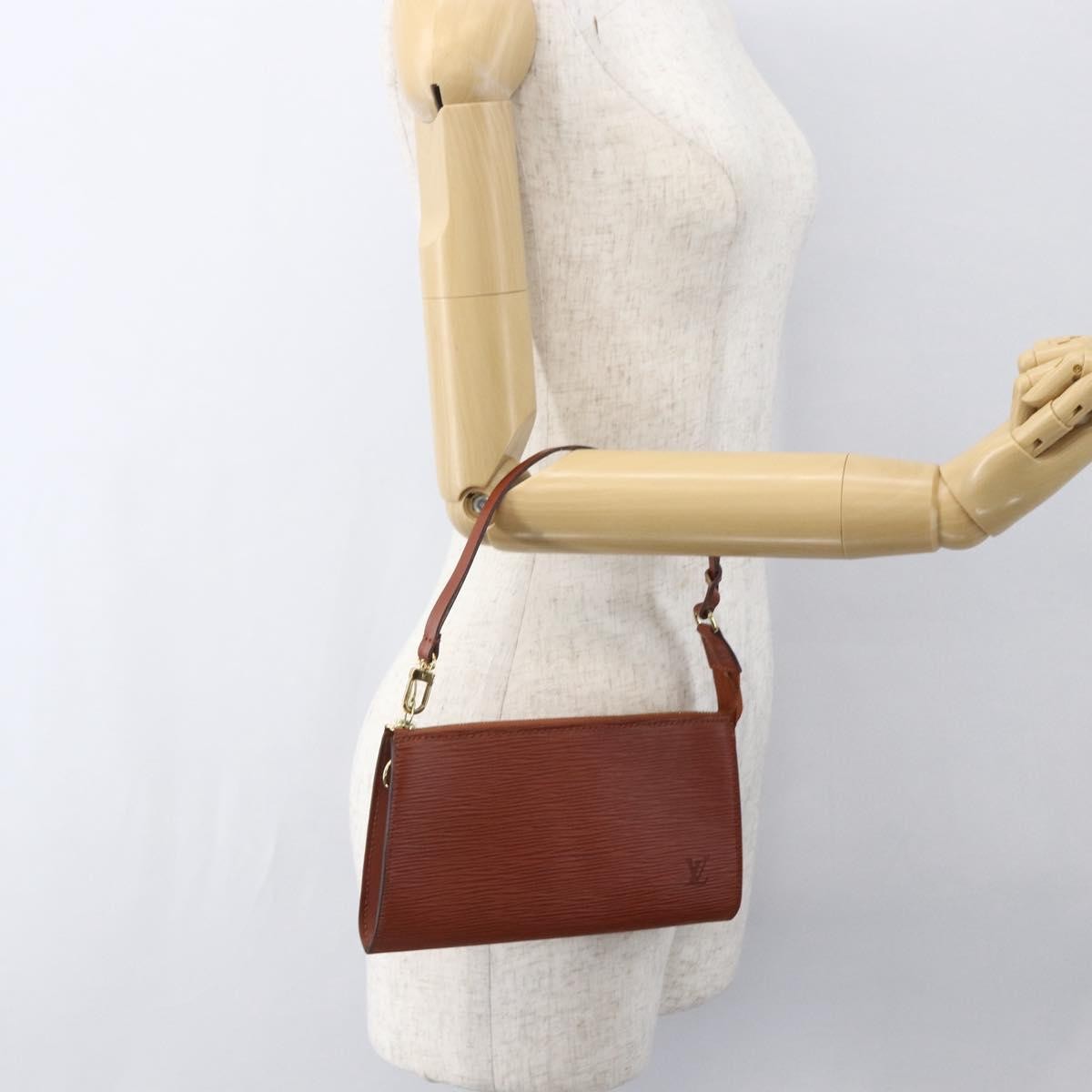 Louis Vuitton Pochette Accessoires Epi Leather Brown Leather Clutche & Pouche Bag (Pre-Owned)
