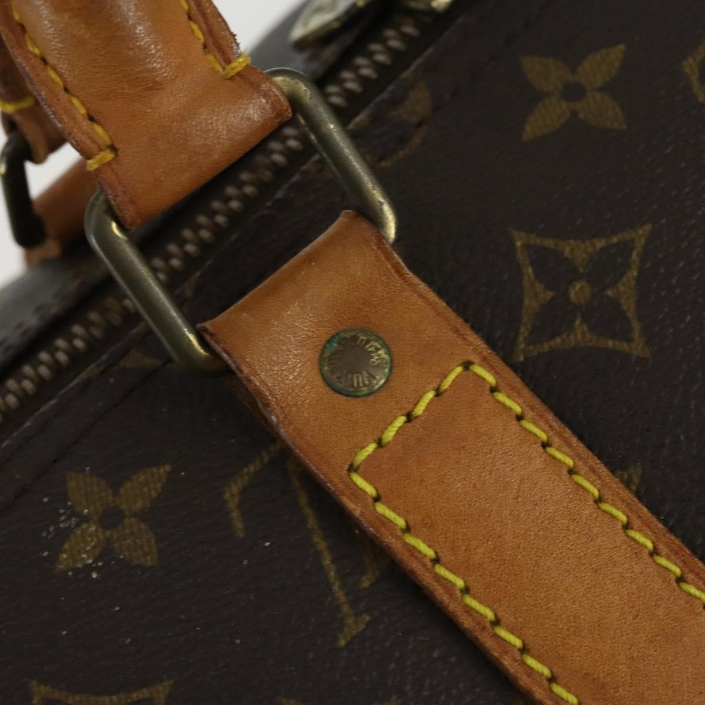 Louis Vuitton Keepall Bag Monogram Canvas Brown Canvas Travel Bag Bag (Pre-Owned)