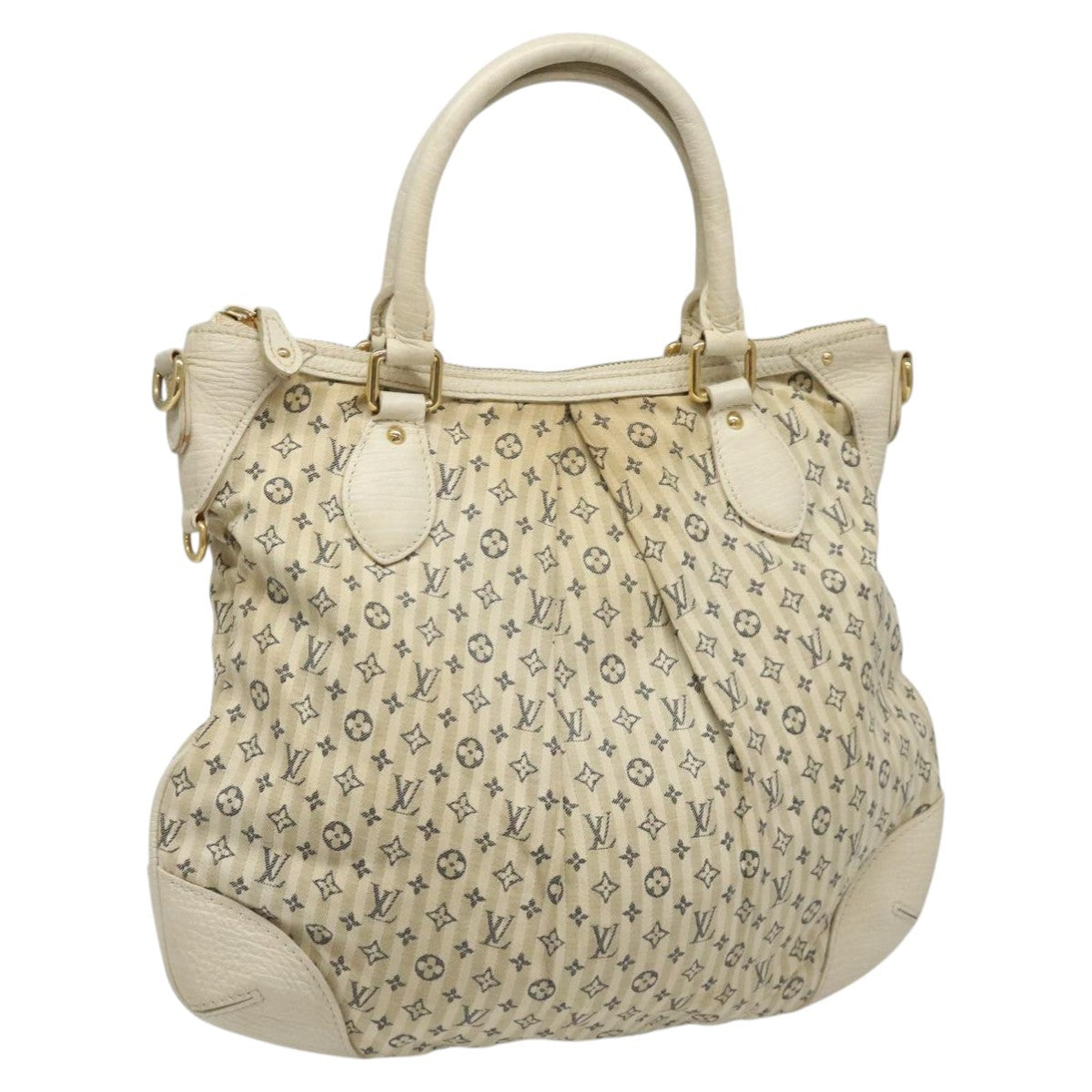 Louis Vuitton Marina Handbag Mini Lin Croisette Beige Canvas Bag (Pre-Owned)