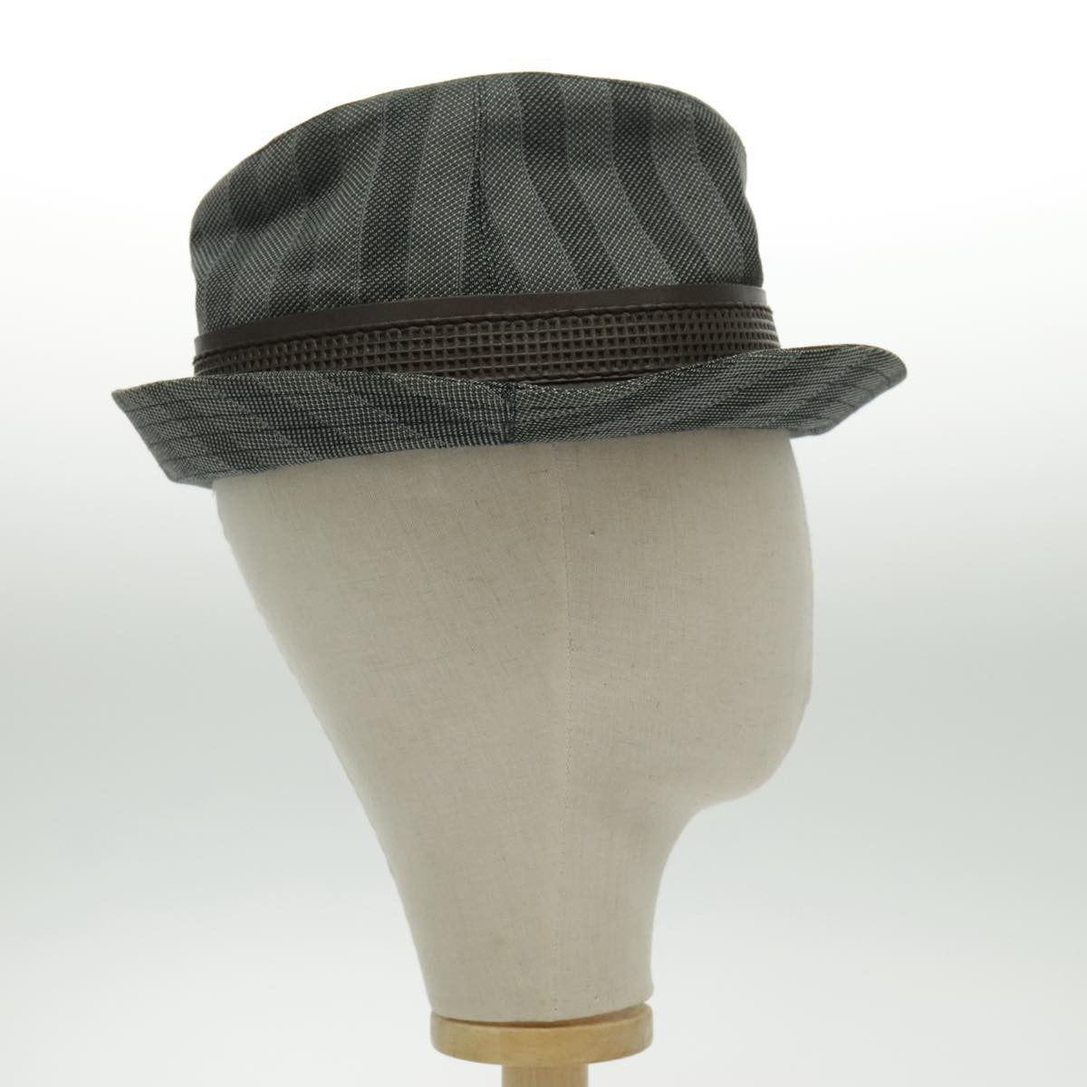 Louis Vuitton Lv Graphical Hat Cotton Gray Cotton Head Accessory Accessory (Pre-Owned)