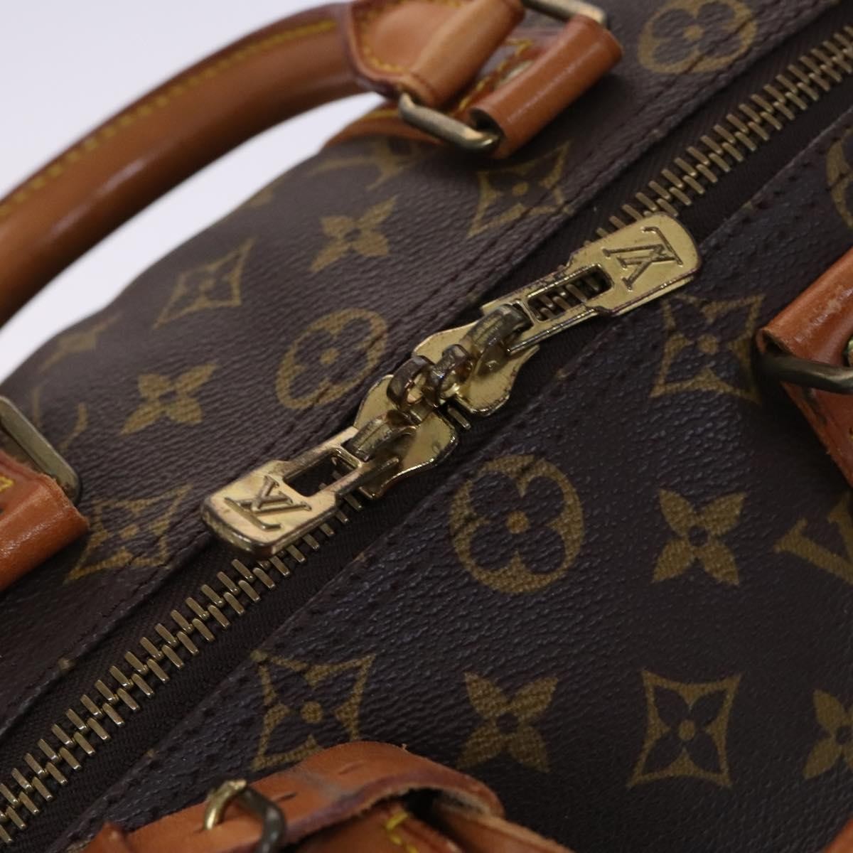 Louis Vuitton Keepall Bag Monogram Canvas Brown Canvas Travel Bag Bag (Pre-Owned)
