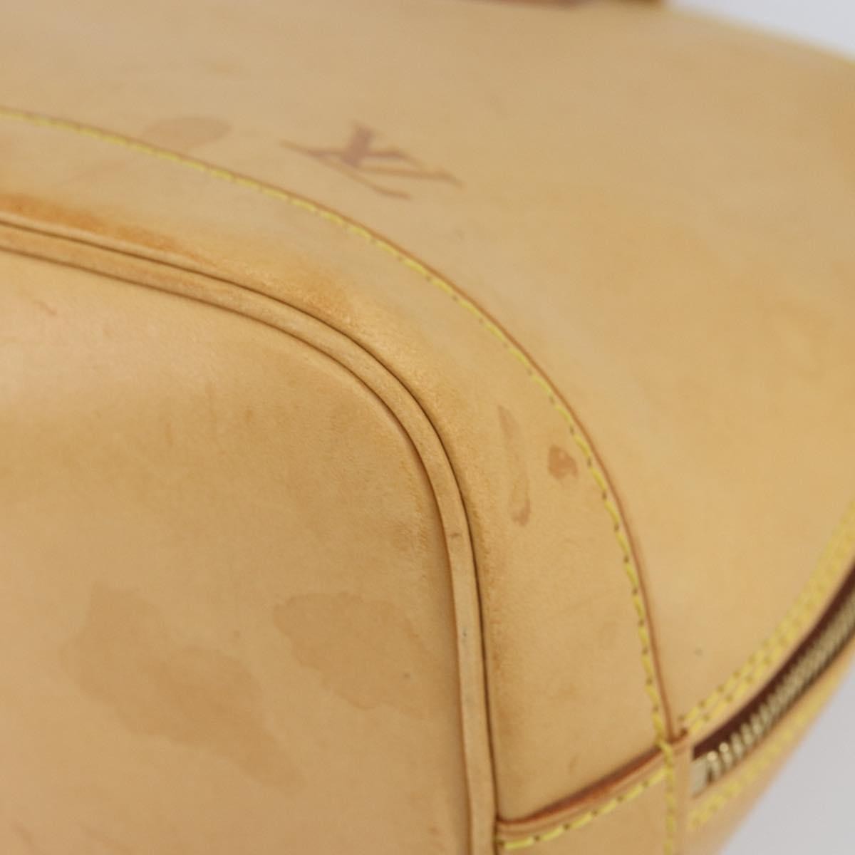 Louis Vuitton Alma Handbag Nomade Leather Beige Leather Handbag (Pre-Owned)