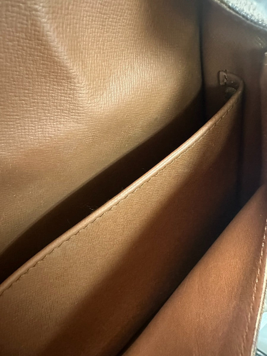 Louis Vuitton Cartouchiere Handbag Monogram Canvas Brown Canvas Shoulder Bag Bag (Pre-Owned)