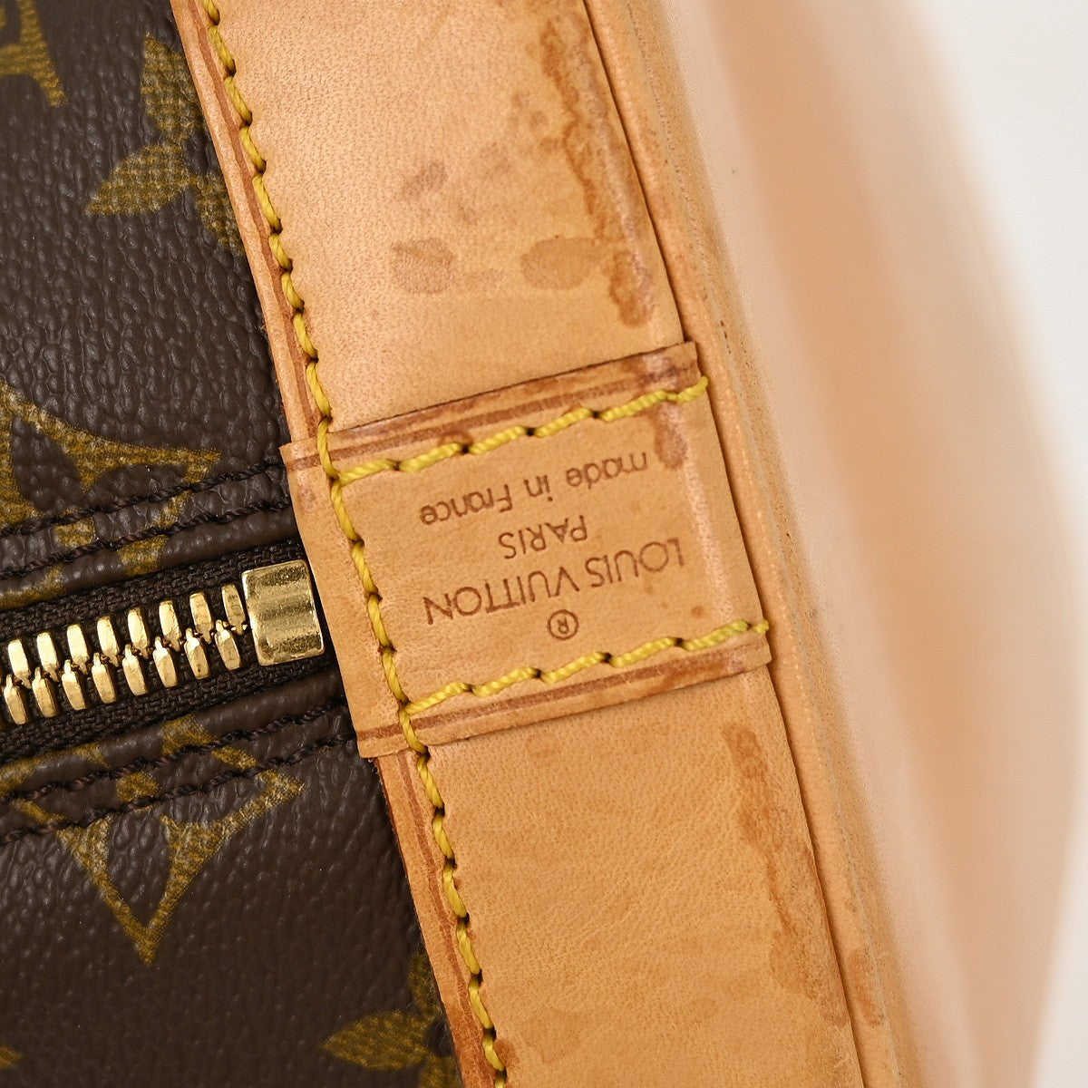 Louis Vuitton Alma Handbag Monogram Canvas Brown Canvas Handbag (Pre-Owned)
