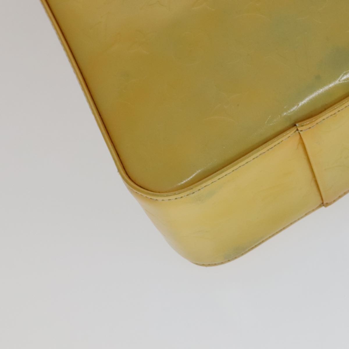 Louis Vuitton Columbus Handbag Monogram Vernis Yellow Patent_Leather Bag (Pre-Owned)