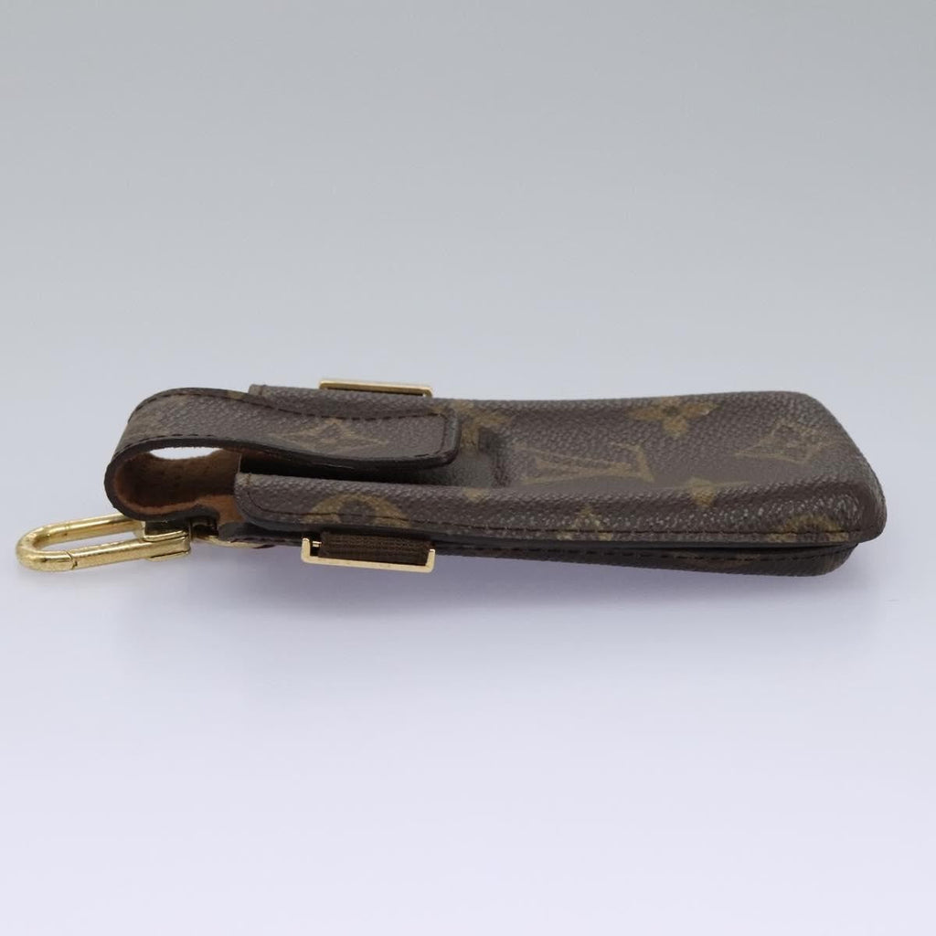Louis Vuitton Étui Téléphone Monogram Canvas Brown Canvas Tech Accessory Accessory (Pre-Owned)