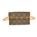 Louis Vuitton Florentine Waist Bag Monogram Canvas Brown Canvas Clutche & Pouche Bag (Pre-Owned)