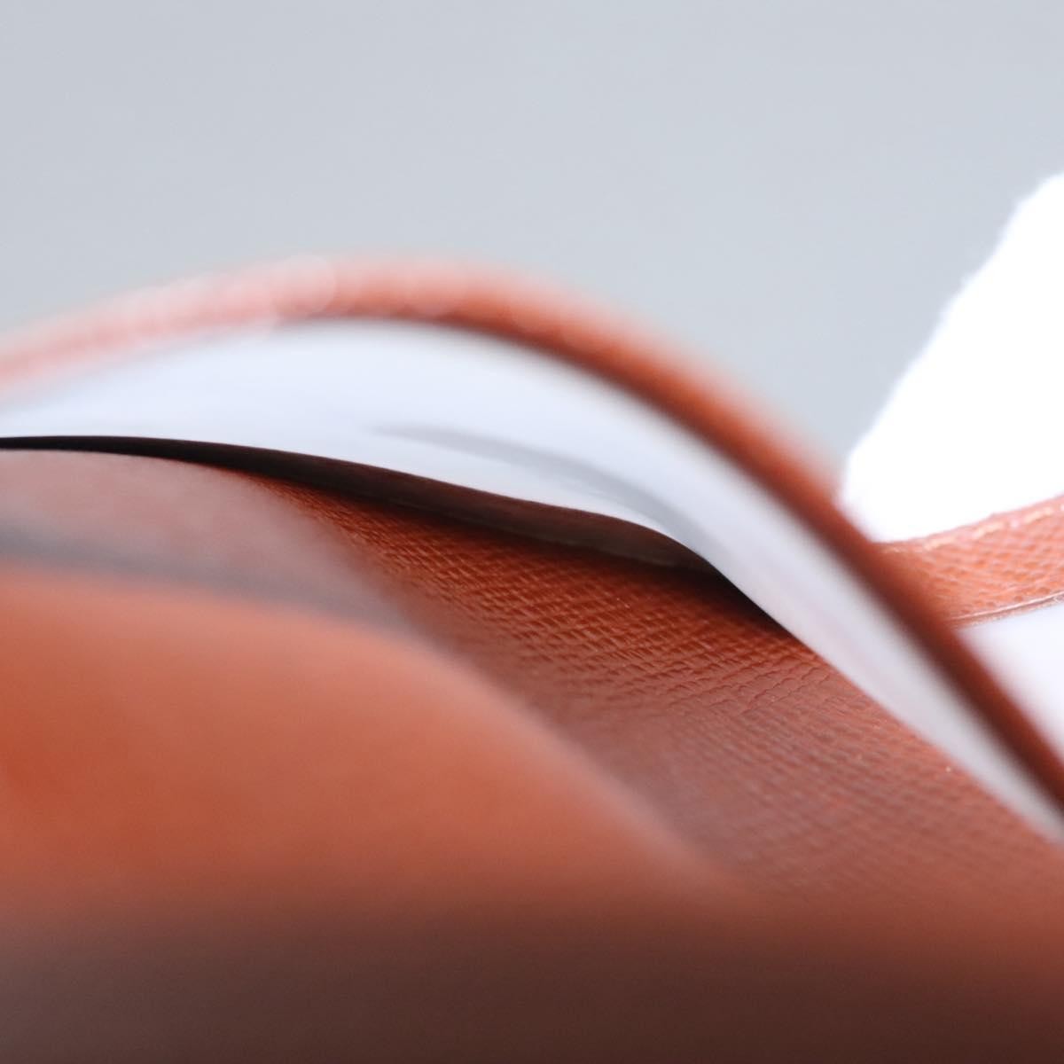 Louis Vuitton Vertical Id Card Holder Canvas Brown Canvas Card Holders Accessory (Pre-Owned)
