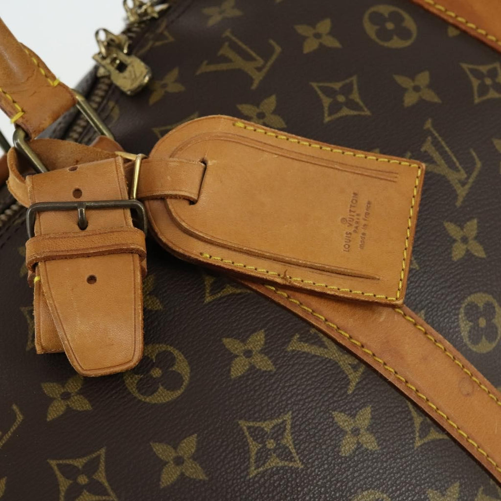 Louis Vuitton Keepall Bag Monogram Canvas Brown Canvas Handbag (Pre-Owned)