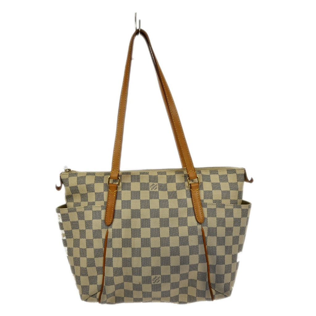Louis Vuitton Totally Handbag Damier White Canvas Tote Bag Bag (Pre-Owned)